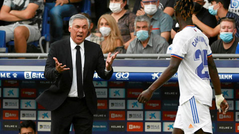 Nhiều lần chỉ vì tính khí nóng nảy mà Eduardo Camavinga của Real bị HLV Carlo Ancelotti thay ra