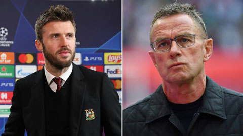 Rangnick lần đầu xuất hiện tại MU nhưng Carrick vẫn chưa nói chuyện một phút nào