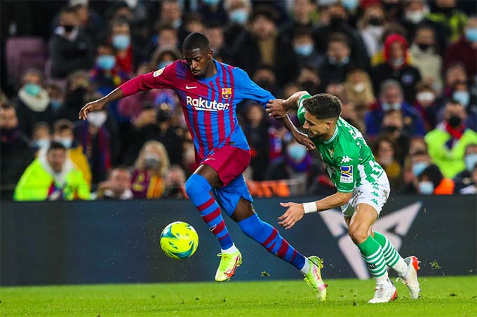 Dembele đã chơi rất xông xáo trước Betis