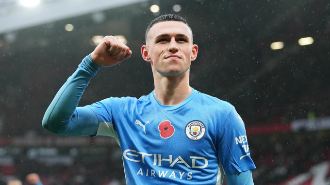 Foden là gương mặt đột phá của Man City trong năm 2021