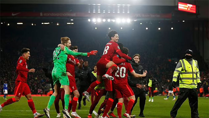 Liverpool đã có mặt ở bán kết cúp Liên đoàn Anh 2021/22