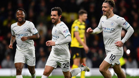 Man City đã đánh bại Watford 3-1 và lên ngôi đầu bảng: Đừng để Man xanh cao chạy xa bay