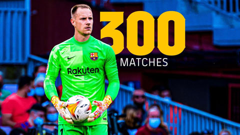 Ter Stegen: 300 trận, 300 bàn và nhiều dấu hỏi