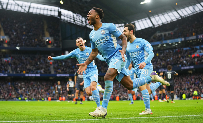 Sterling ghi bàn duy nhất trận Man City vs Wolves ở phút 66