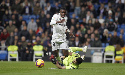 Vinicius hiện đứng thứ 2 trong danh sách Vua phá lưới La Liga