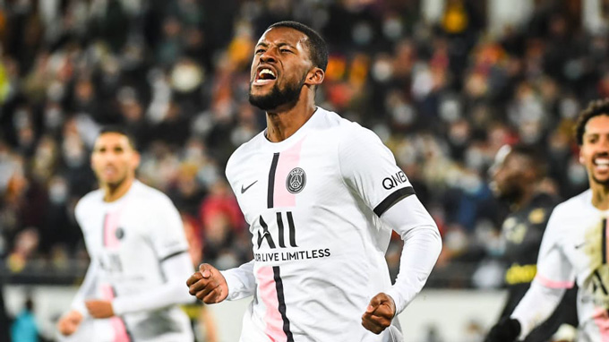 Wijnaldum ghi bàn ở phút 90'+2 mang về 1 điểm cho PSG