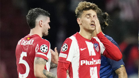 Atletico vẫn chưa tìm ra phép cộng cho hàng công