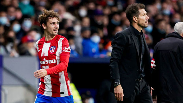 Simeone vẫn đang bối rối lựa chọn hàng công dù đã có thêm Griezmann