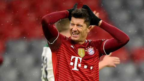 Lewandowski và đồng đội đã không thể vượt qua M’gladbach