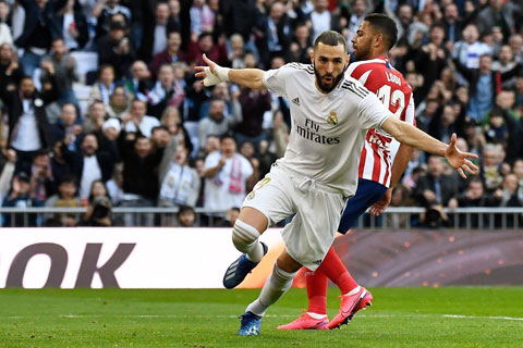 Mình Benzema đã in dấu giày trên một nửa số bàn thắng của Real ở La Liga mùa này