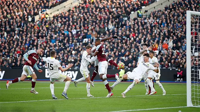 Bowen đánh đầu gỡ hòa cho West Ham