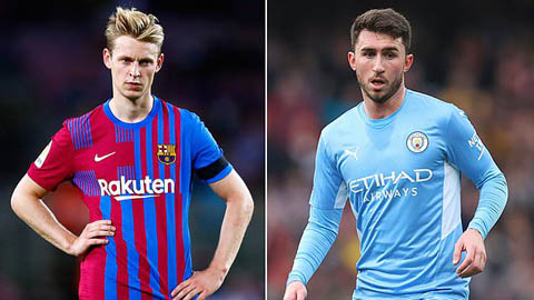 Man City gạ Barcelona đổi De Jong lấy Laporte