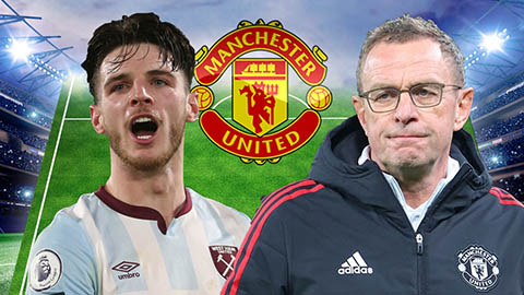 Declan Rice phù hợp với hệ thống 4-2-2-2 của Rangnick tại Man United