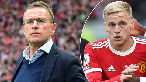 Fan MU phát ngấy với những lời xã giao của Rangnick về Van de Beek