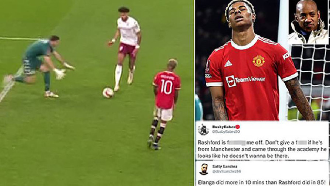 Pha bóng đáng trách của Rashford