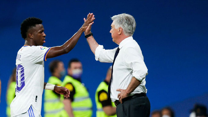 Thành công của Vinicius có công rất lớn của Ancelotti