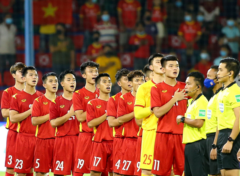 U23 Việt Nam nỗ lực vượt qua khó khăn để thi đấu bán kết gặp U23 Timor Leste - Ảnh: Phan Hồng