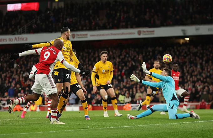 Bàn thắng cuối trong trận Arsenal vs Wolves