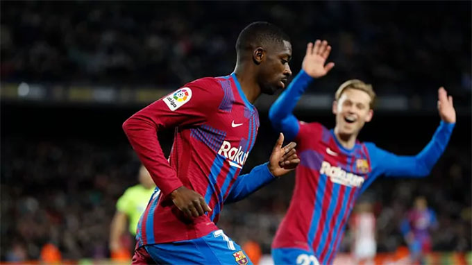 Dembele là cầu thủ thi đấu nổi bật nhất trong trận Barca đè bẹp Bilbao