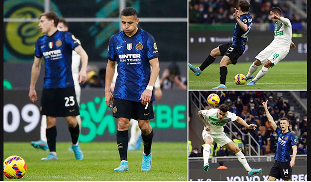  Inter thua tâm phục Sassuolo ngay tại thánh địa Giuseppe Meazza