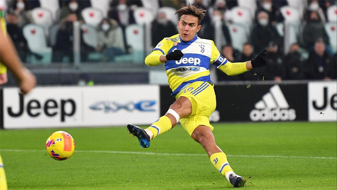 Dybala mở tỷ số từ rất sớm cho Juventus