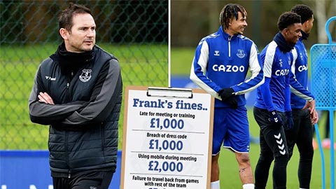 Lampard thiết quân luật, cầu thủ Everton sợ xanh mặt