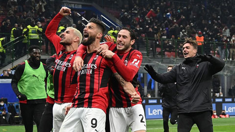 Milan ngược dòng thắng trận Derby Milano: Sắc đỏ-đen nuôi hy vọng