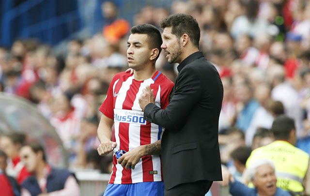 Tiền đạo Angel Correa cho rằng đây chỉ là giai đoạn kém may mắn của HLV Diego Simeone