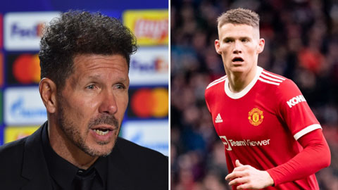 Simeone khen McTominay là 1 trong 2 tiền vệ 'đẳng cấp thế giới'