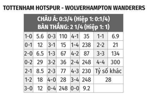 Tottenham vs Wolves