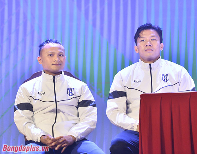 Cầu thủ SLNA đặt mục tiêu vào top 3 V.League 2022 - Ảnh: Thiên Minh