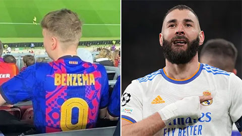 Fan Barca gây bão mạng khi công khai ủng hộ... Benzema ngay tại Nou Camp