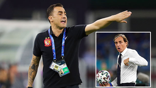 Cannavaro đã sẵn sàng ngồi "ghế nóng" sau khi Mancini rời ĐT Italia ít ngày nữa