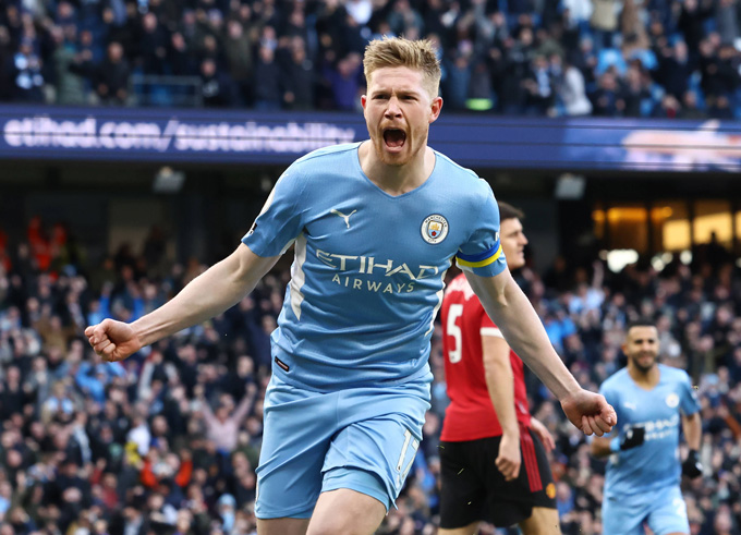 De Bruyne lần đầu thắng MU trên sân Etihad