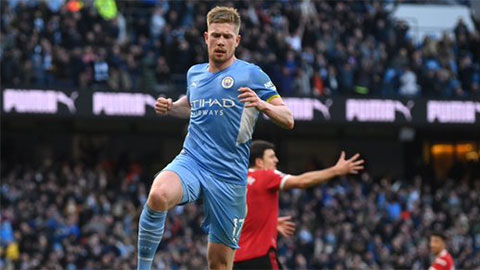 Man City vs MU: De Bruyne khiến tuyệt phẩm của Sancho cũng lu mờ