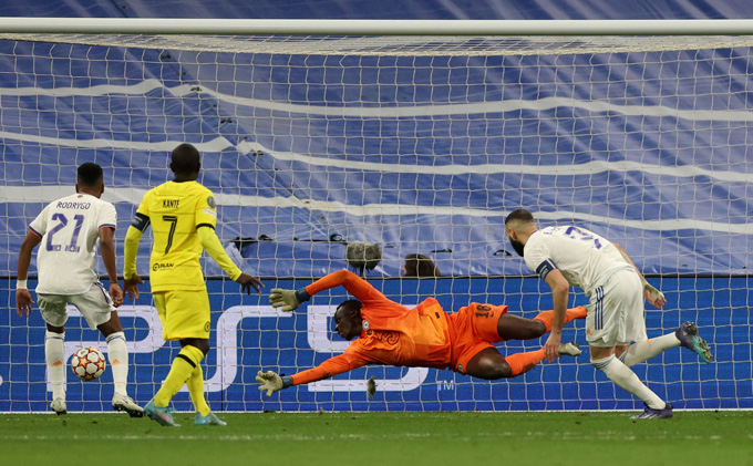 Benzema ấn định tỷ số 2-3 trận Real vs Chelsea