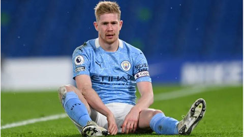 Kevin De Bruyne có thể lỡ đại chiến vì chấn thương:  Gót Achilles đe dọa giấc mơ  'ăn ba' của Man City