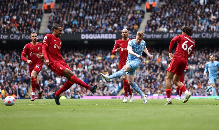 De Bruyne và dàn sao Man City chơi tốt nhưng không thể đánh bại Liverpool