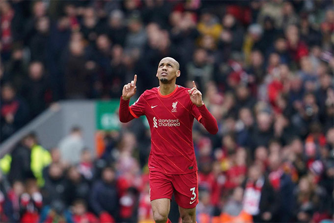 Fabinho ghi bàn ở phút 89 giúp Liverpool thắng Watford 2-0