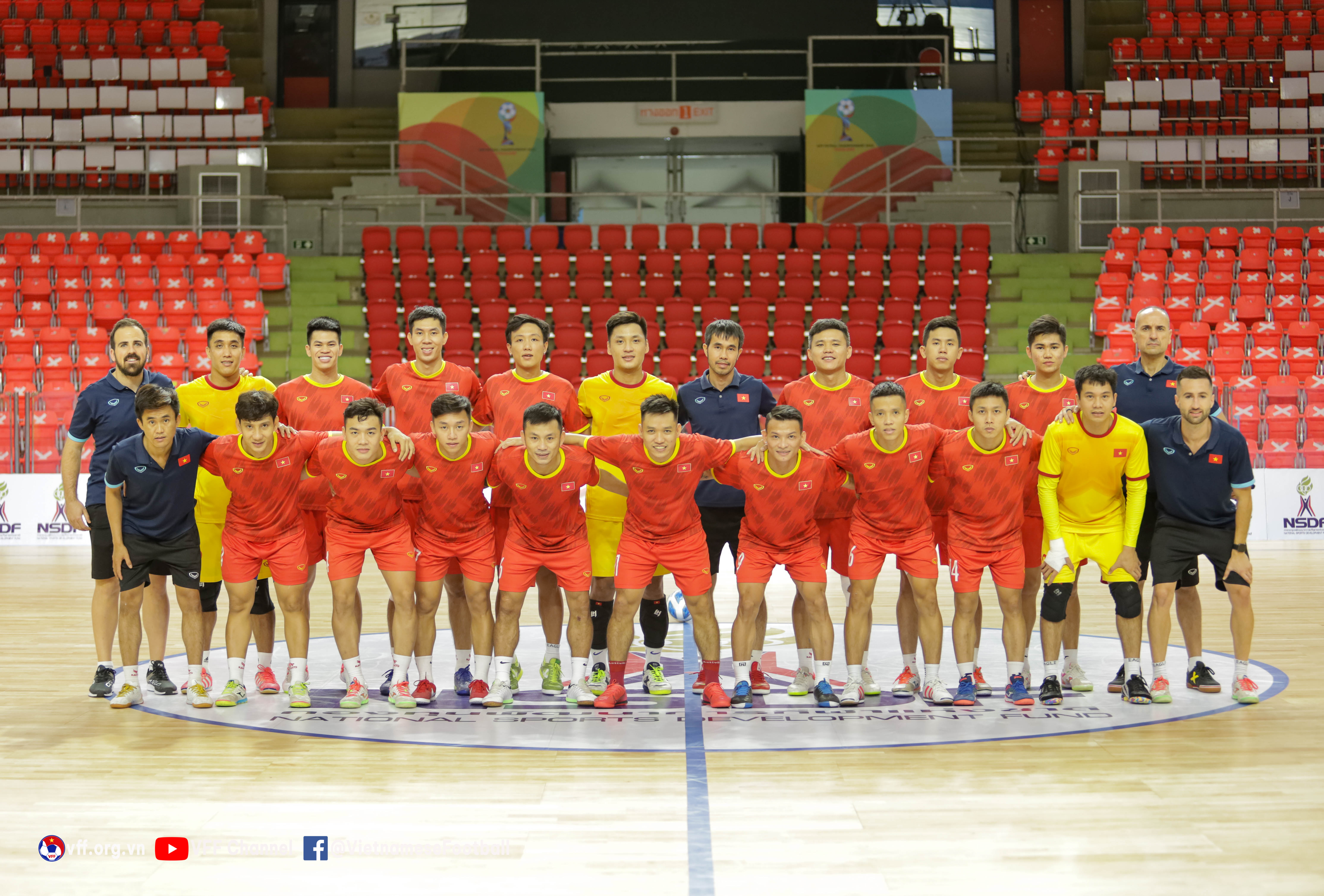 ĐT futsal Việt Nam sẵn sàng hướng tới trận ra quân gặp Myanmar - Ảnh: VFF