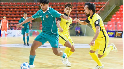 Đại thắng Malaysia, Indonesia đặt 1 chân vào bán kết giải futsal Đông Nam Á