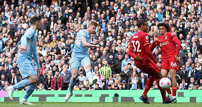 De Bruyne mở tỷ số cho Man City