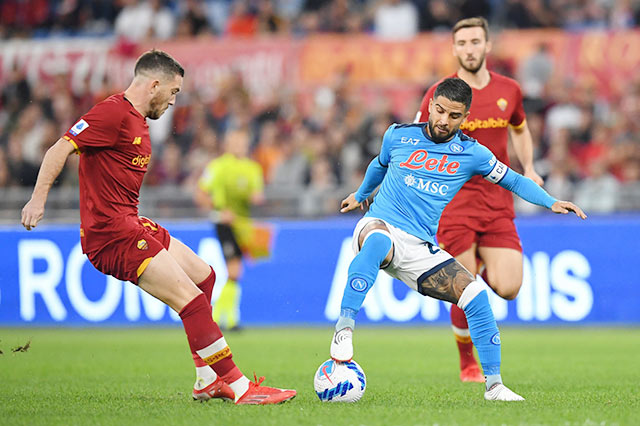 Sẽ rất khó để Insigne và các đồng đội lấy được 3 điểm trước Roma dù được thi đấu trên sân nhà