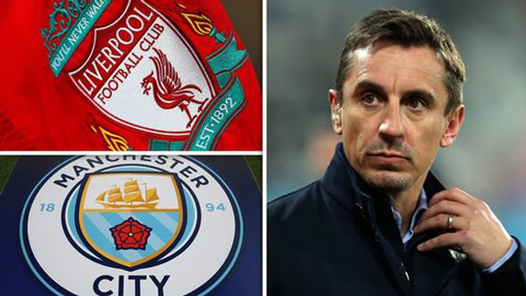 Neville đánh giá lịch thi đấu còn lại của Liverpool dễ hơn Man City