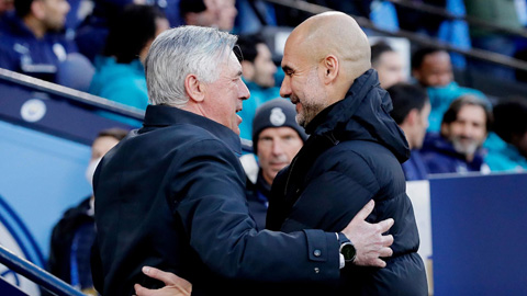 Các quyết định thay người của Guardiola và Ancelotti (trái) giúp đội nhà lấy lại thế trận