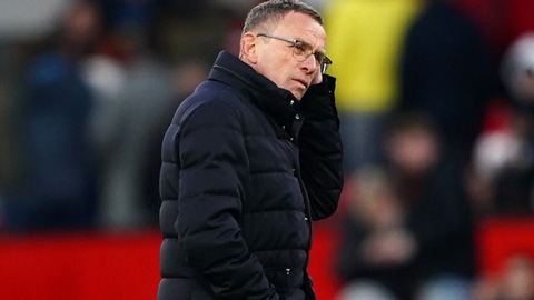 Rangnick 'không vui' sau trận hòa với Leicester