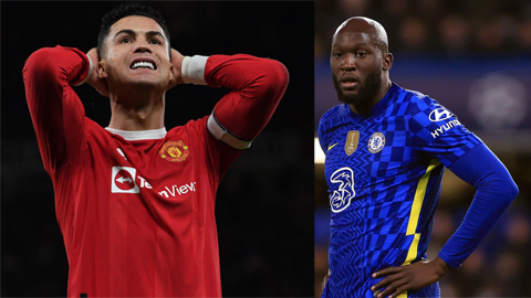 Cả Ronaldo lẫn Lukaku (phải) đều có những nỗi thất vọng của riêng mình