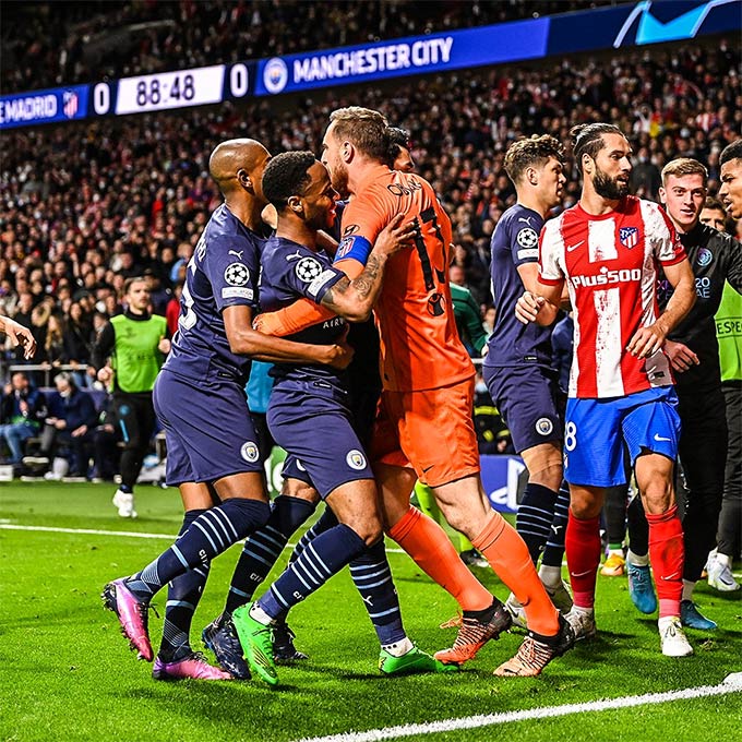 Lối chơi của Man City đã khiến Atletico bị ức chế