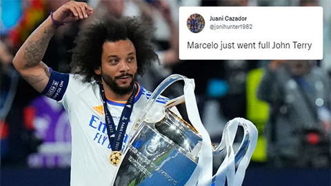 Fan chế giễu màn nâng cúp của Marcelo như John Terry