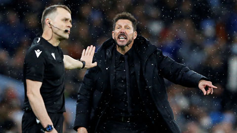 Simeone bị giảm lương nếu Atletico không vào Top 4